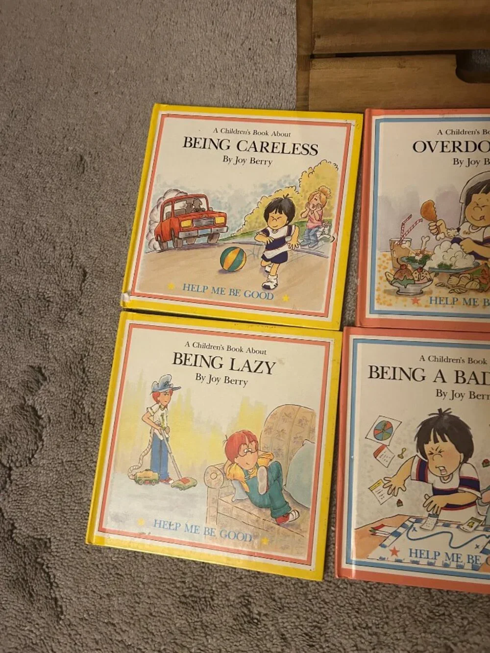 Vintage  Help me be good books by Joy Berry  set of 7   ,Being Mean,  Breaking P